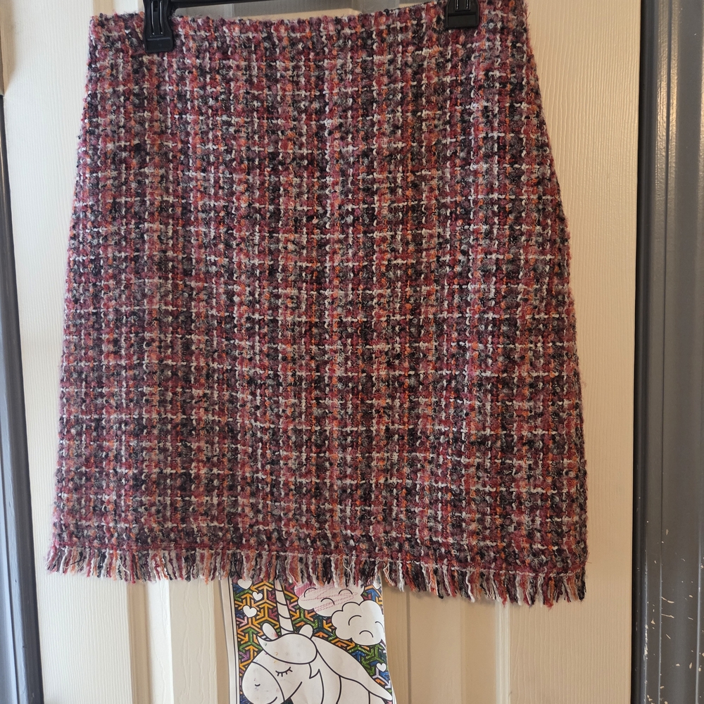 Talbots Multicolor Tweed Mini Skirt
